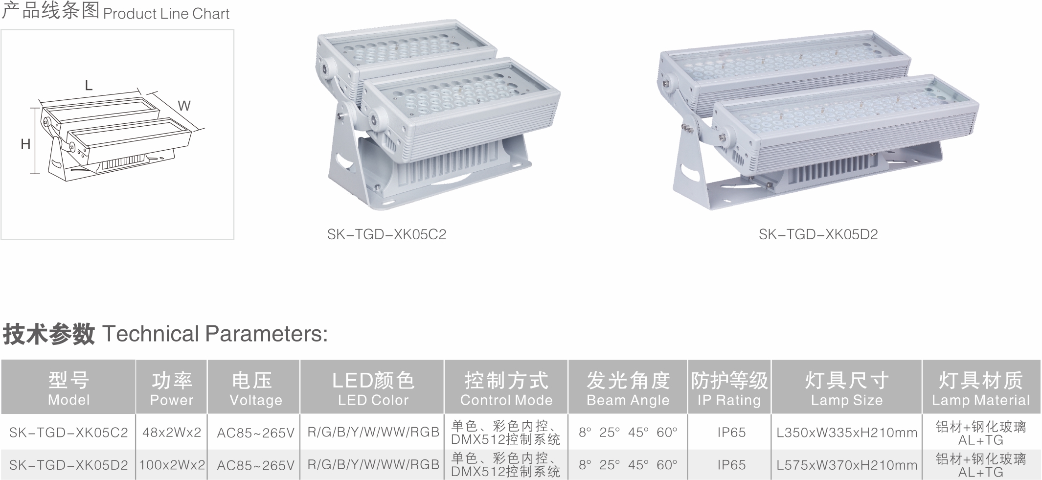 LED投光燈 SK-TGD-XK05C2